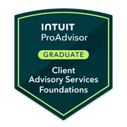 Client Advisory Services Foundations badge, Graduate (a training completion, not a certification)